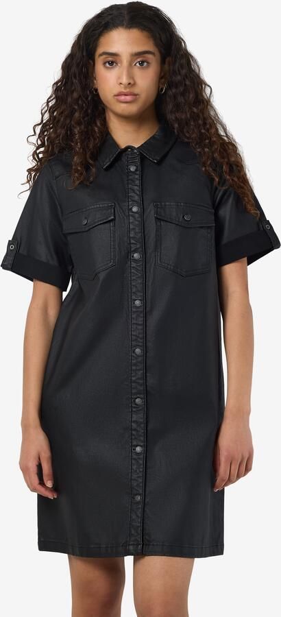 Noisy may Mini-jurk NMNEW SIGNE S S COATED DENIM DRESS NOOS - Foto 6