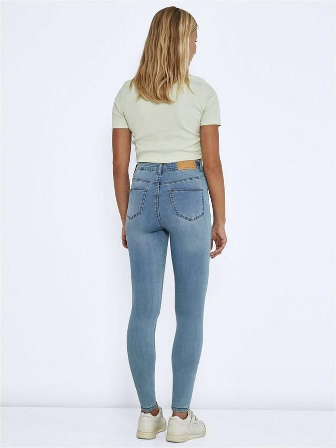 Noisy May Skinny fit jeans met knoop- en ritssluiting model 'CALLIE' - Foto 8