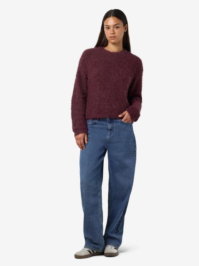 Noisy may Trui met ronde hals NMSASSY L S O-NECK KNIT FWD NOOS - Foto 4