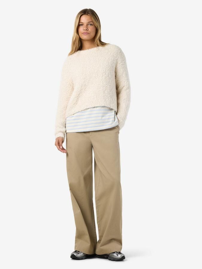 Noisy may Trui met ronde hals NMSASSY L S O-NECK KNIT FWD NOOS - Foto 6