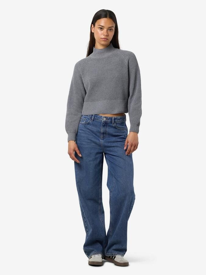 Noisy may Trui met staande kraag NMDARA L S HIGH NECK KNIT FWD NOOS