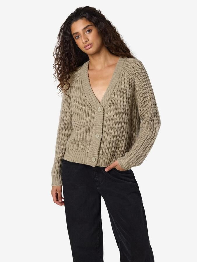 Noisy May Gebreid jack met knoopsluiting model 'CHARLIE - Foto 2