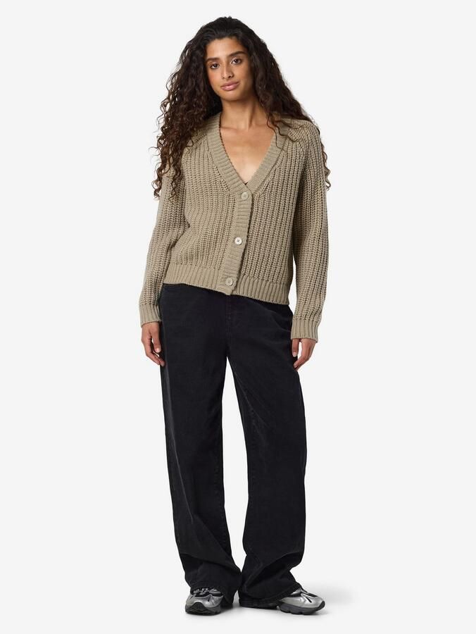 Noisy May Gebreid jack met knoopsluiting model 'CHARLIE - Foto 3