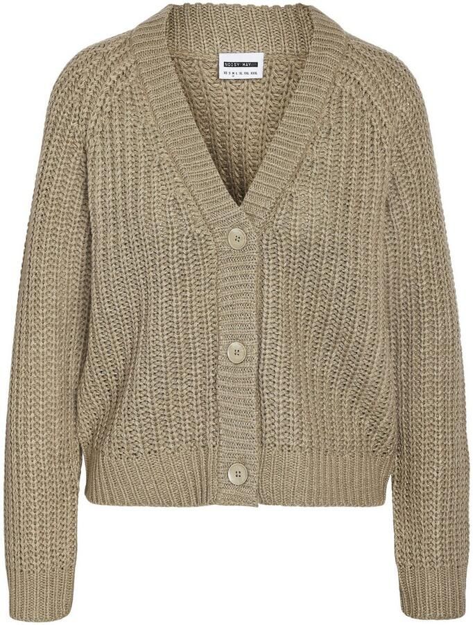 Noisy May Gebreid jack met knoopsluiting model 'CHARLIE