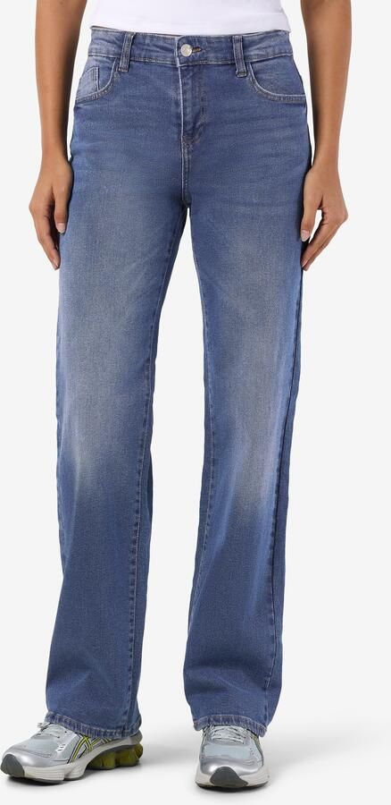 Noisy May Straight fit jeans met uitlopende pijpen model 'YOLANDA' - Foto 7