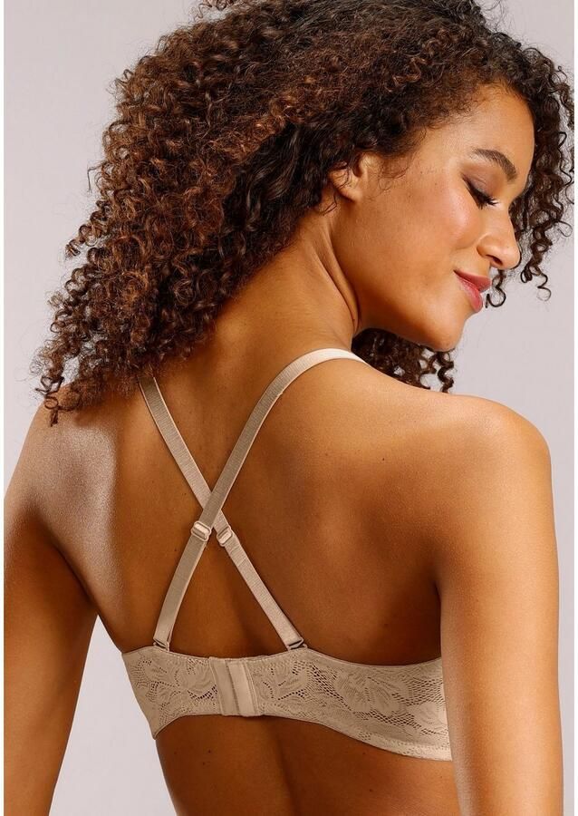Nuance Beugel-bh met afneembare bretels en details van gebloemde kant - Foto 3