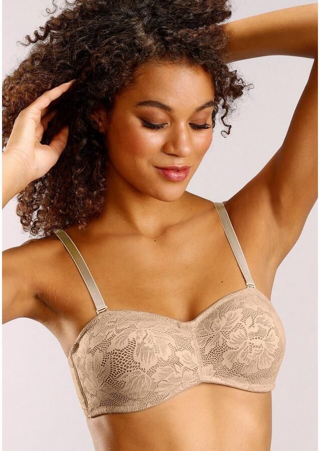 Nuance Beugel-bh met afneembare bretels en details van gebloemde kant - Foto 4