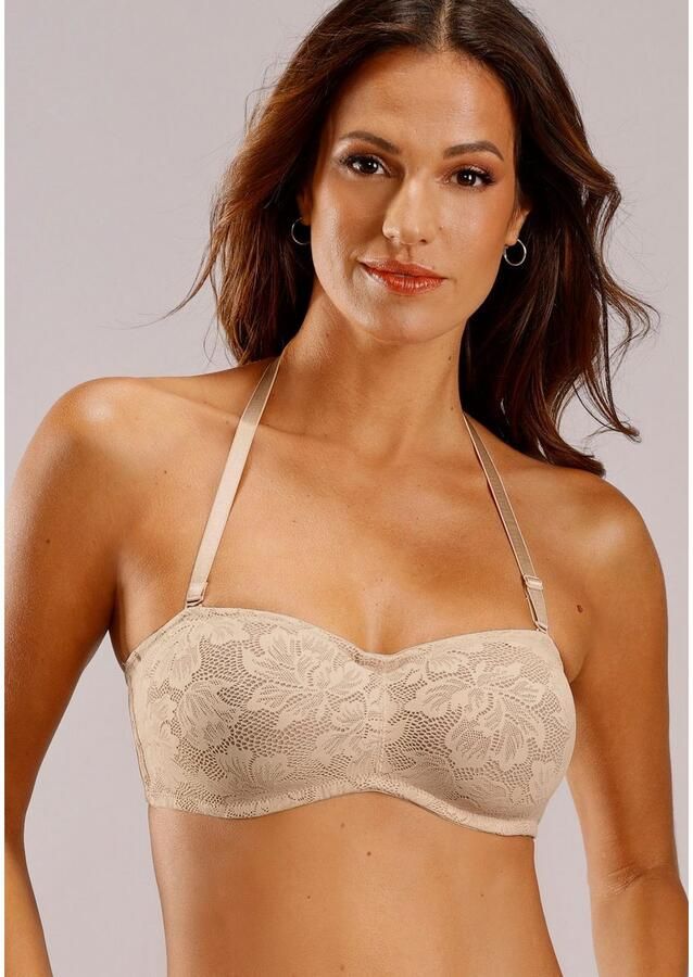 Nuance Beugel-bh met afneembare bretels en details van gebloemde kant - Foto 5