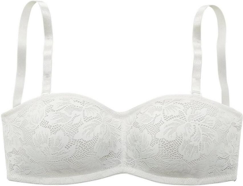 Nuance Beugel-bh met afneembare bretels en details van gebloemde kant - Foto 3