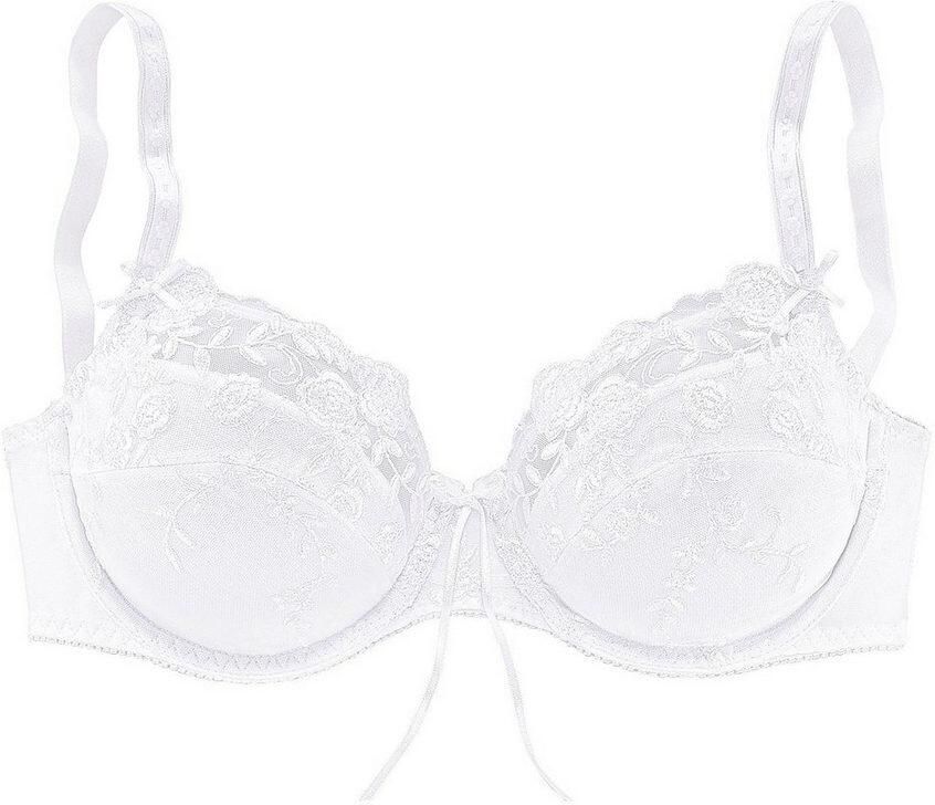 Nuance Beugel-bh met borduurkant in bloemetjes-look dessous - Foto 5