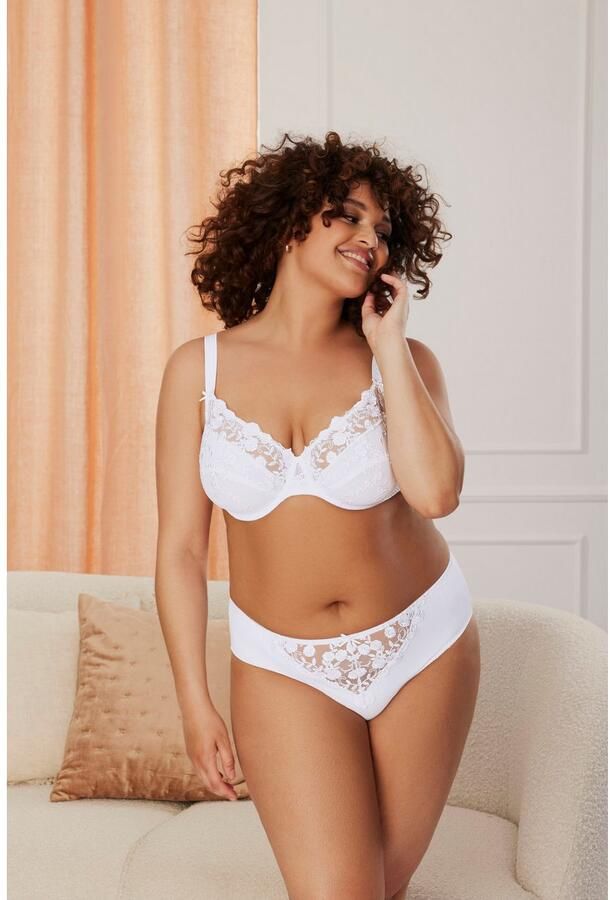 Nuance Beugel-bh met borduurkant in bloemetjes-look dessous - Foto 3