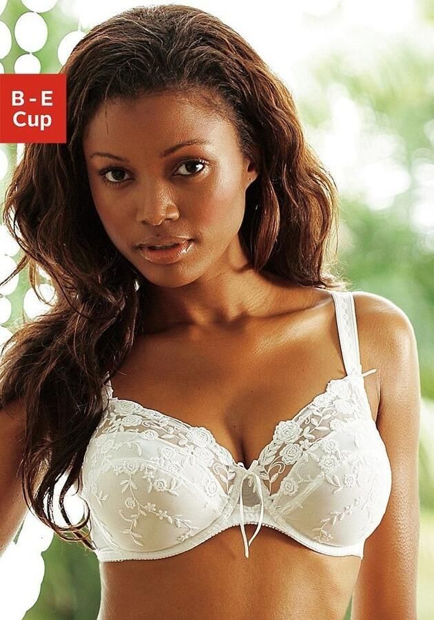 Nuance Beugel-bh met borduurkant in bloemetjes-look dessous - Foto 2