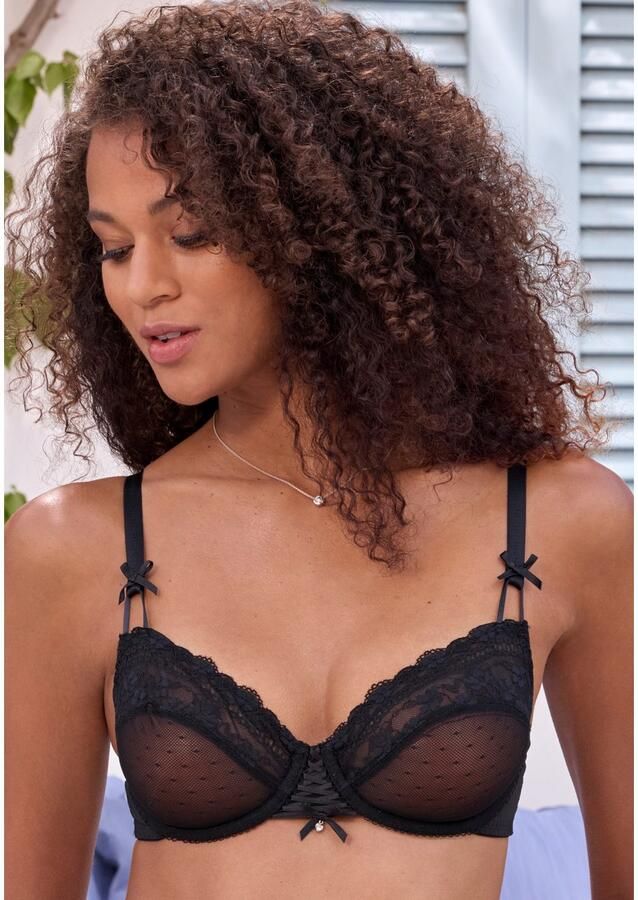 Nuance Beugel-bh met decoratieve veters en sierstrikken verleidelijk dessous - Foto 2