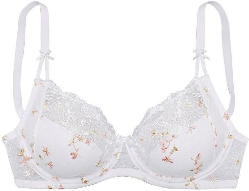 Nuance Beugel-bh met fijn geborduurd kant en subtiele transparantie in de bovencup - Foto 7