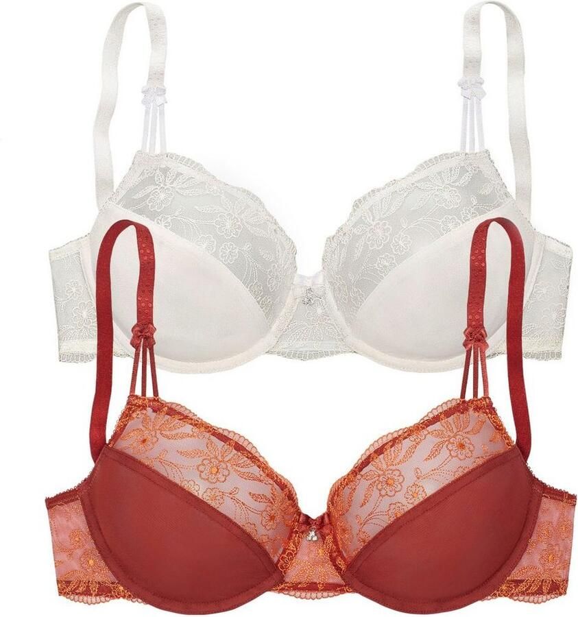 Nuance Beugel-bh met mooie borduurkant dessous (Set van 2) - Foto 5