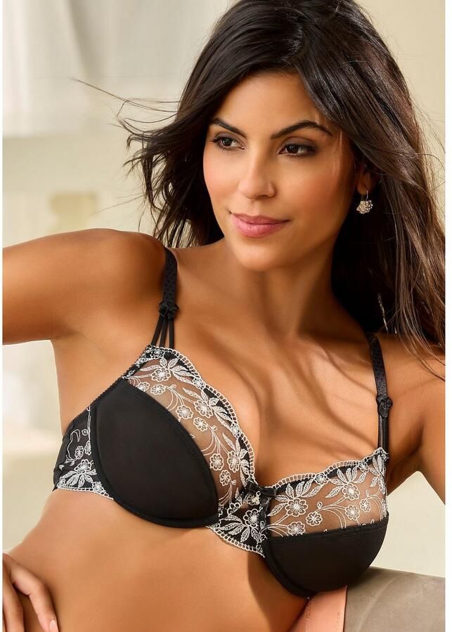 Nuance Beugel-bh met mooie borduurkant dessous (Set van 2)