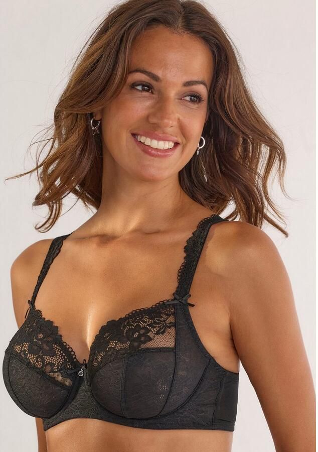 Nuance Beugel-bh van delicate bloemige jacquardkant lingerie - Foto 2