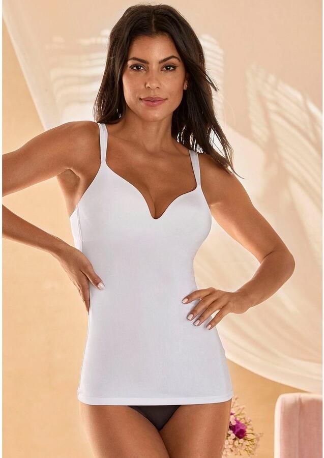 Nuance Bh-hemd met steuncups zonder beugel met 2 draagvarianten