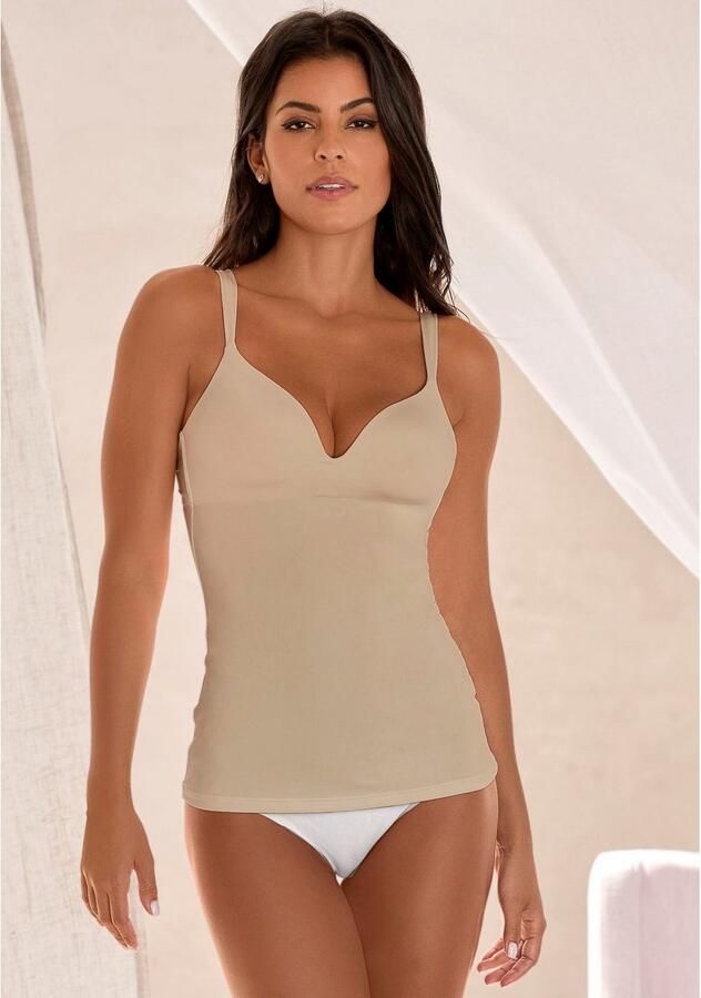 Nuance Bh-hemd met steuncups zonder beugel met 2 draagvarianten