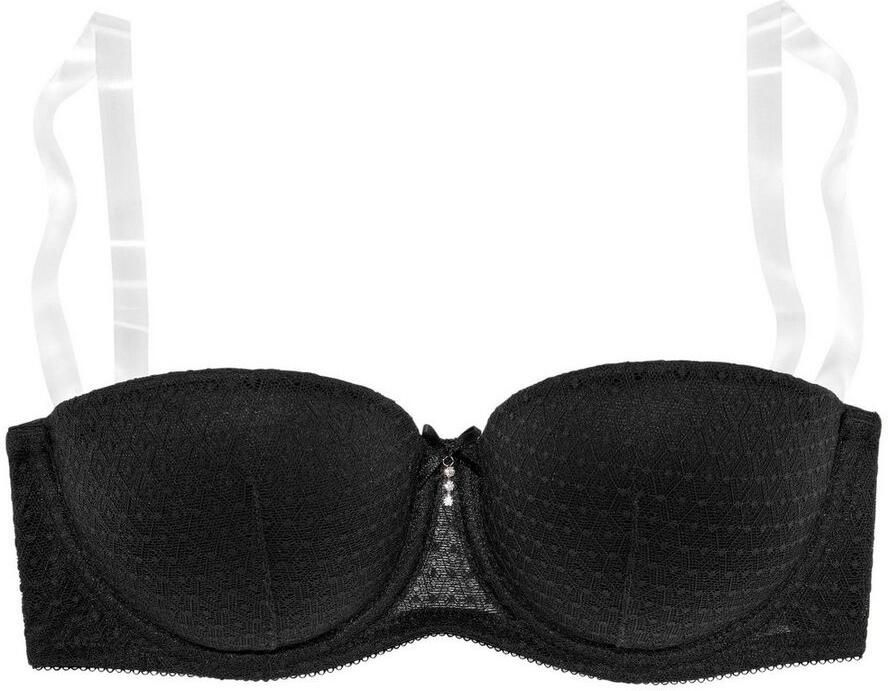 Nuance Bh met steuncups met beugel van kant met afneembare transparante bandjes ondergoed