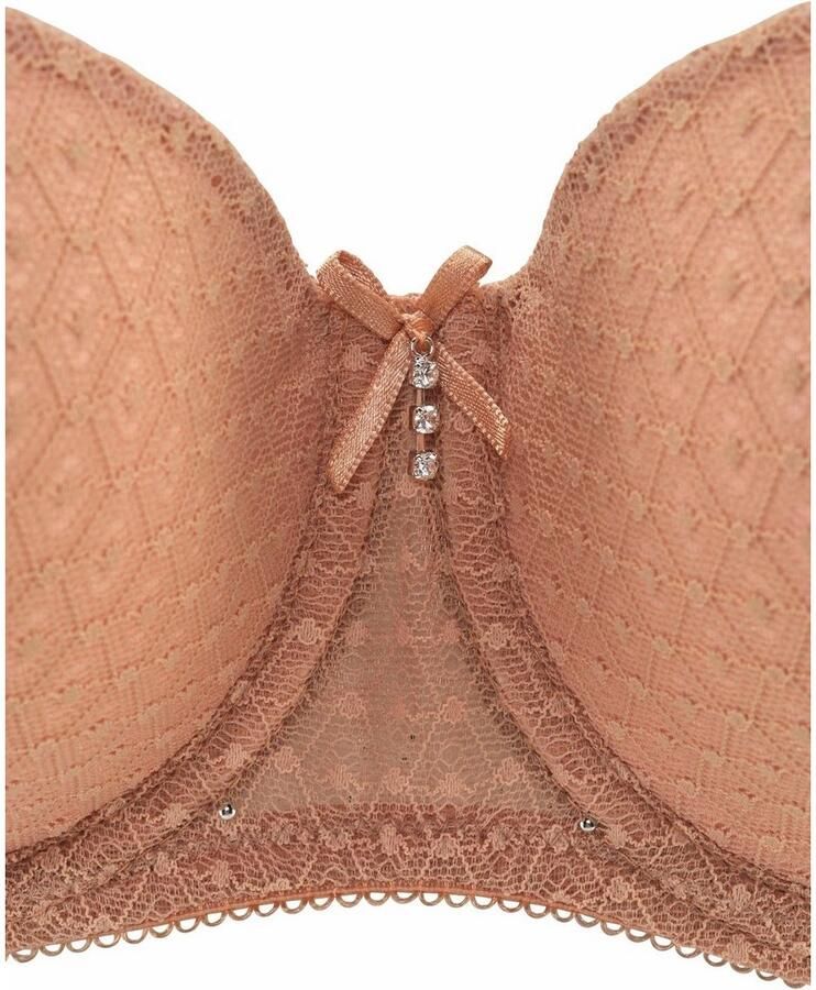 Nuance Bh met steuncups met beugel van kant met afneembare transparante bandjes ondergoed