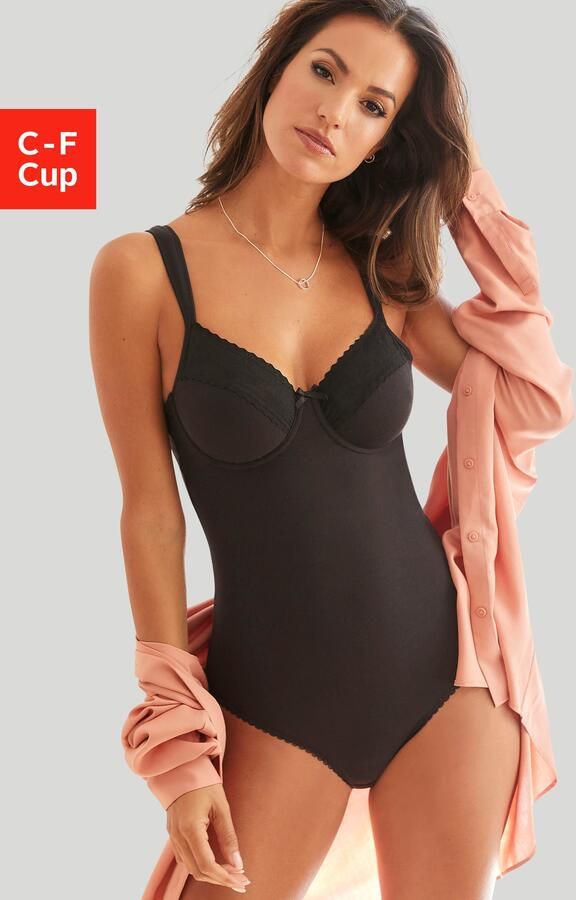 Nuance Body met fijne details en kanten inzet - Foto 6