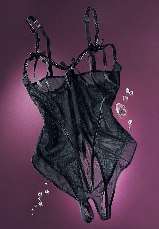 Nuance Body-ouvert gemaakt van licht transparante mesh sexy lingerie sexy ondergoed - Foto 2