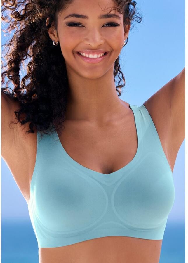 Nuance Bralette-bh Basic Lingerie seamless zonder beugel met uitneembare Kussens