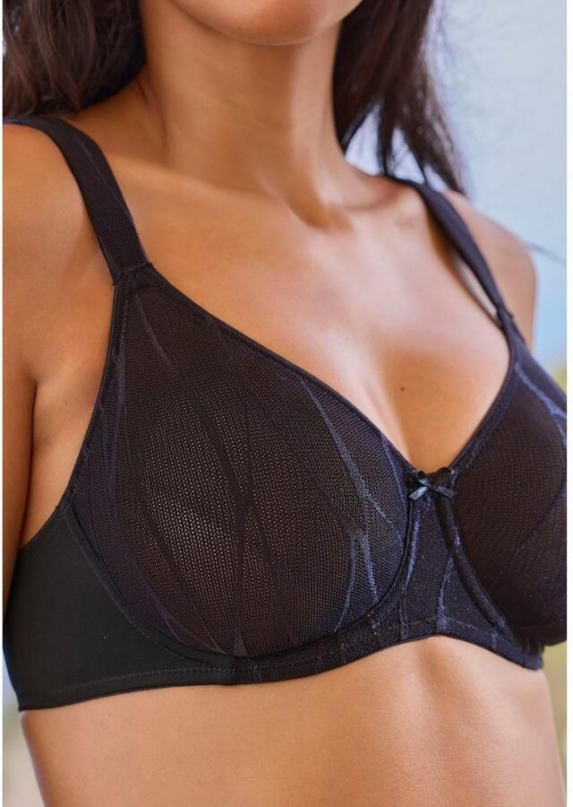 Nuance Minimizer-bh met beugel en brede gevoerde bandjes van mooi glanzend jacquard - Foto 3