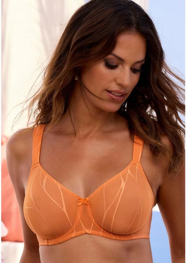 Nuance Minimizer-bh met beugel en brede gevoerde bandjes van mooi glanzend jacquard