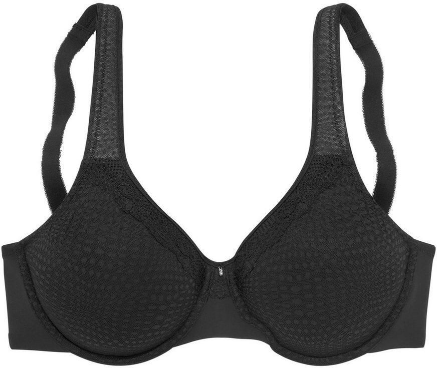 Nuance Minimizer-bh met beugel en licht gevoerde bandjes van mooi glanzend jacquard