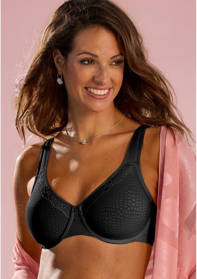 Nuance Minimizer-bh met beugel en licht gevoerde bandjes van mooi glanzend jacquard - Foto 4