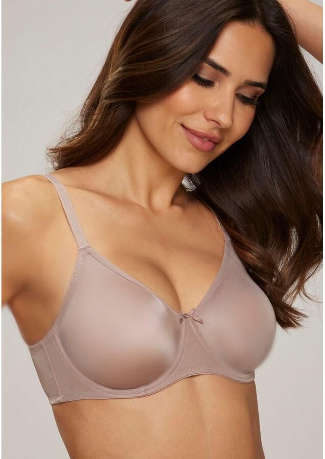 Nuance Minimizer-bh met beugel en naadloze cups van glanzend materiaal basic