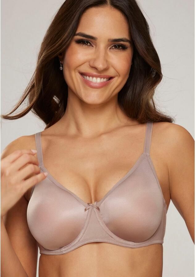 Nuance Minimizer-bh met beugel en naadloze cups van glanzend materiaal basic - Foto 3