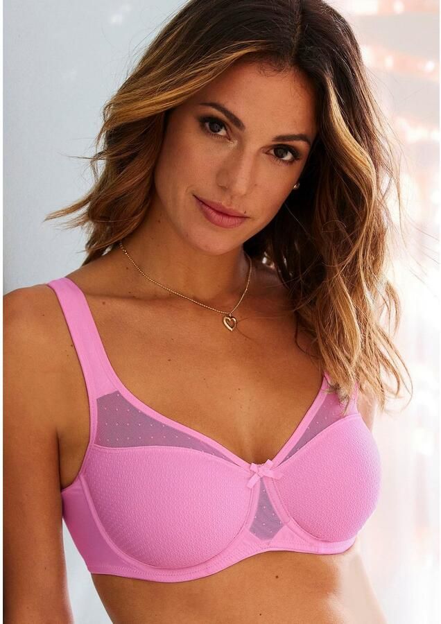 Nuance Minimizer-bh met beugel en transparante netinzetten in de bovenste cup