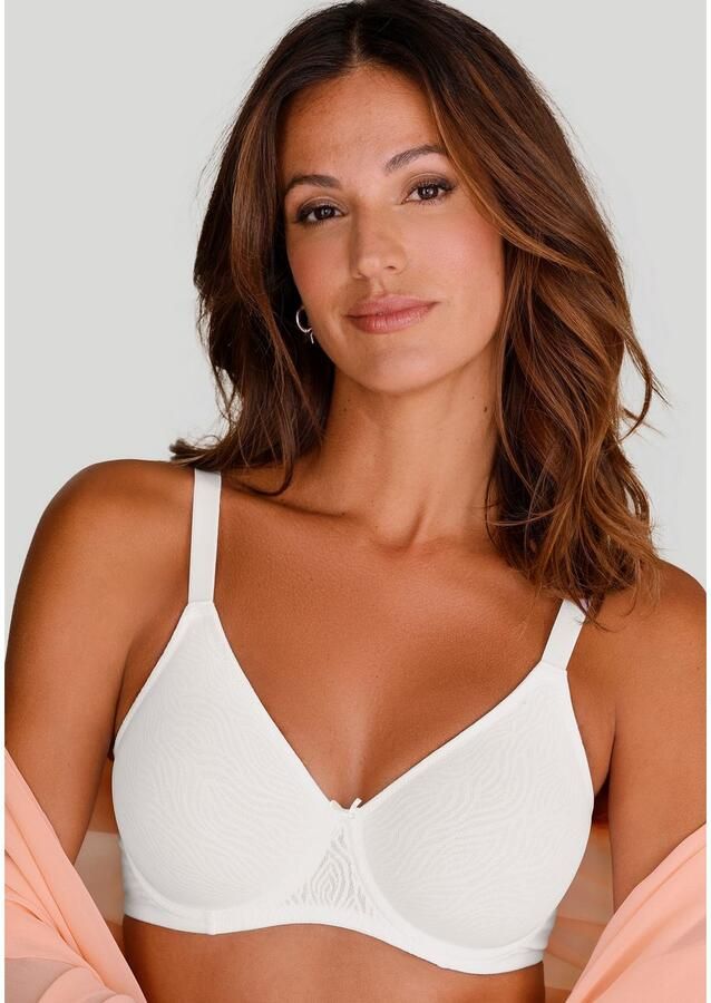 Nuance Minimizer-bh met beugel van gedessineerde jacquard en zachte tricot - Foto 2