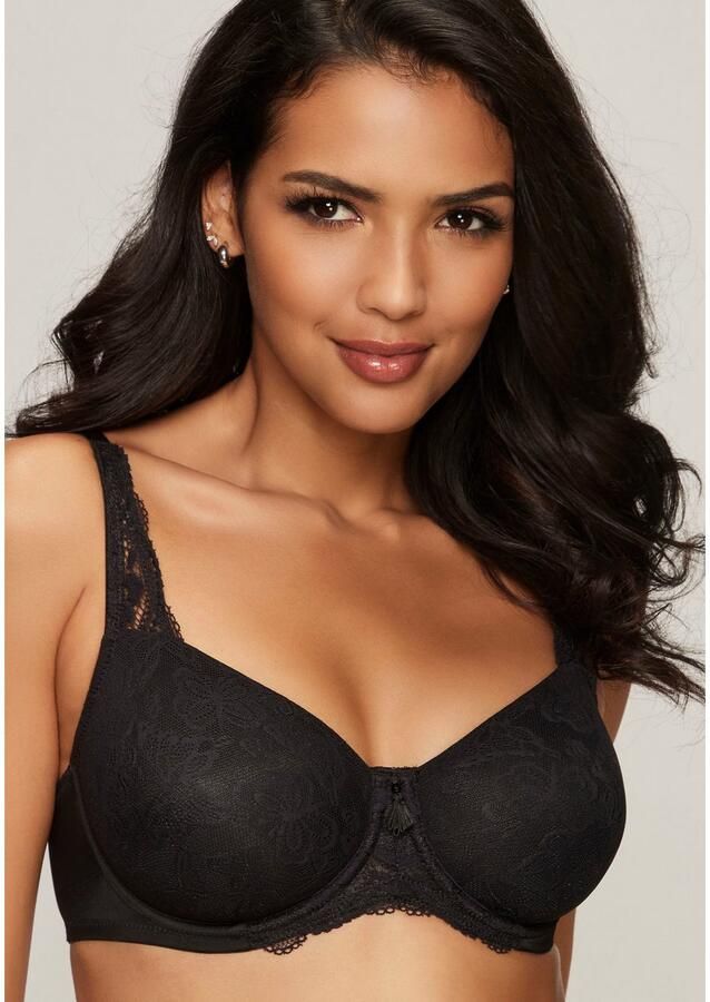 Nuance Minimizer-bh met beugel van ultra-dun jacquardmateriaal met vlinderpatroon