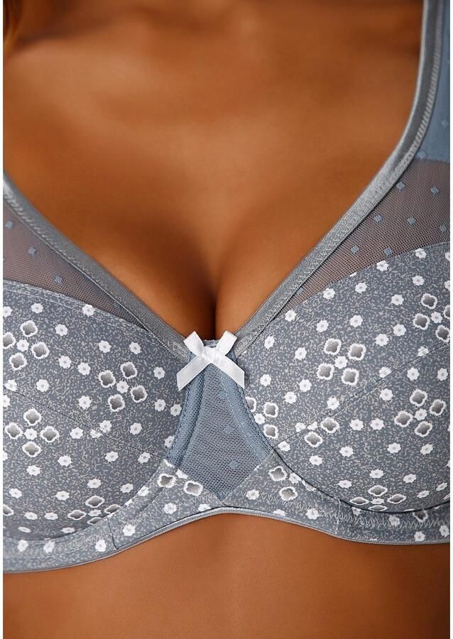 Nuance Minimizer-bh met beugels en licht transparant tule in de bovenste cup - Foto 3