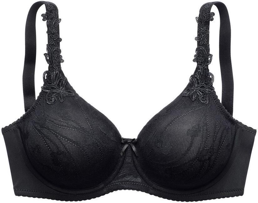 Nuance Minimizer-bh met cups van mooi allover kant & mooie borduurmotieven - Foto 3