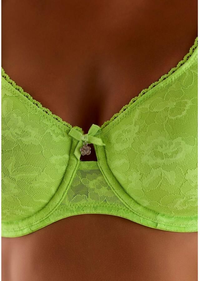 Nuance Minimizer-bh met fijn gebloemd kant en cut-outs