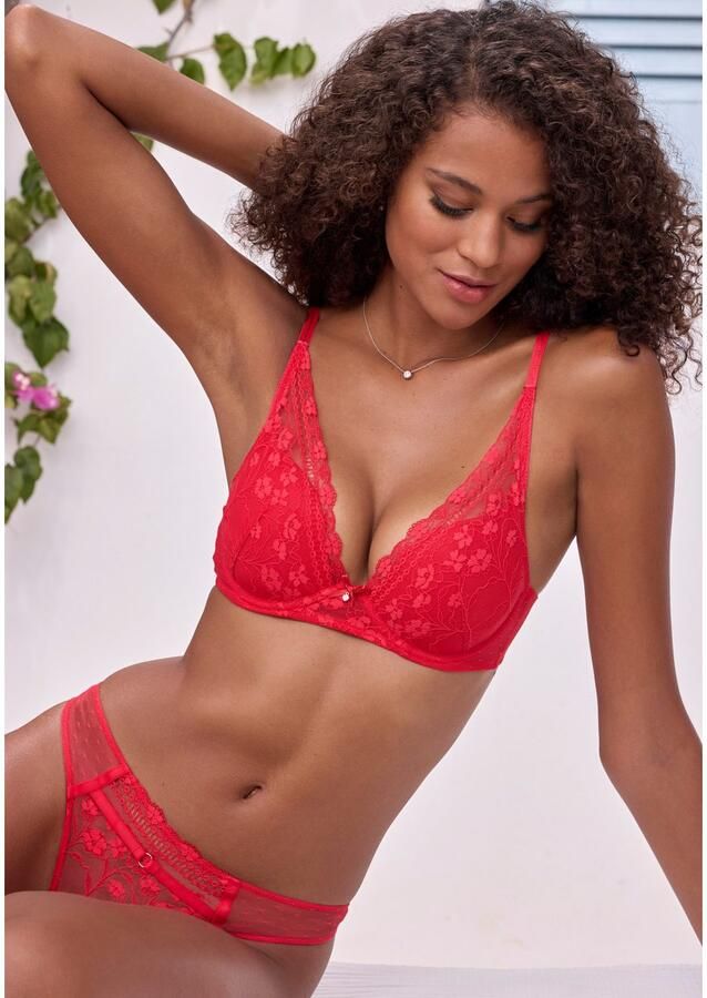 Nuance Push-up-bh met beugel van delicaat elastisch kant verleidelijk ondergoed