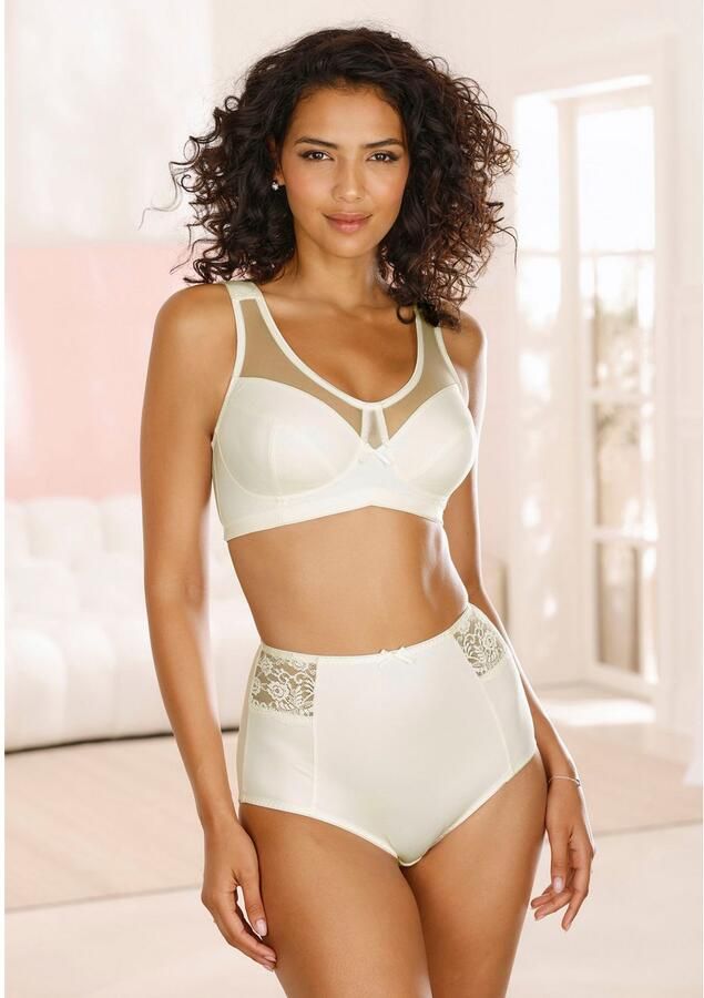 Nuance Steun-bh met modieuze net-inzetten en kantdetails (Set van 2) - Foto 2