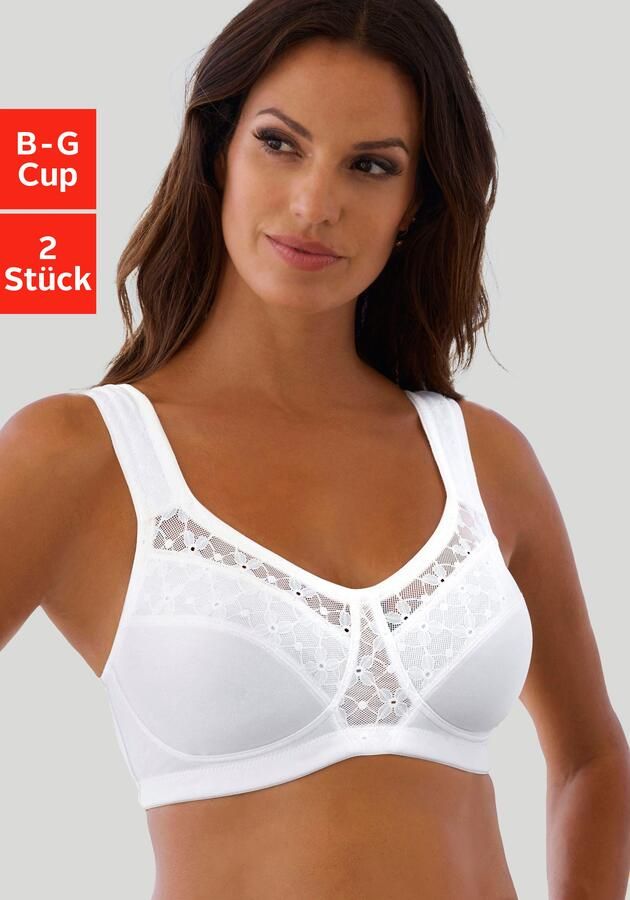 Nuance Steun-bh zonder beugel met brede bandjes (Set van 2) - Foto 6