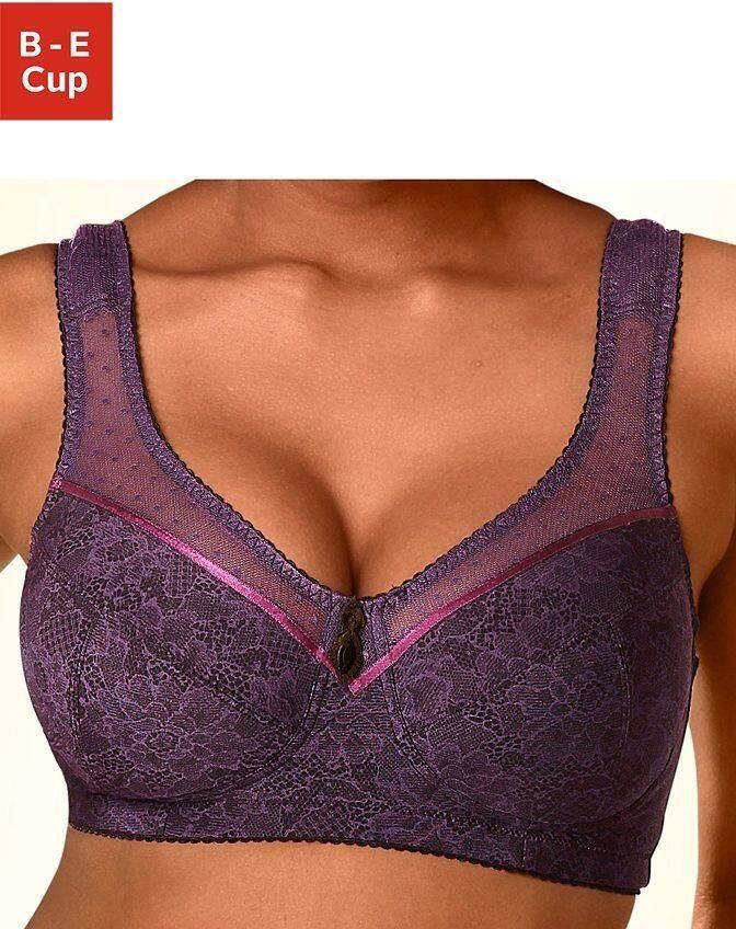 Nuance Steun-bh zonder beugels met transparante netinzetten langs de bovenkant van de cups - Foto 2
