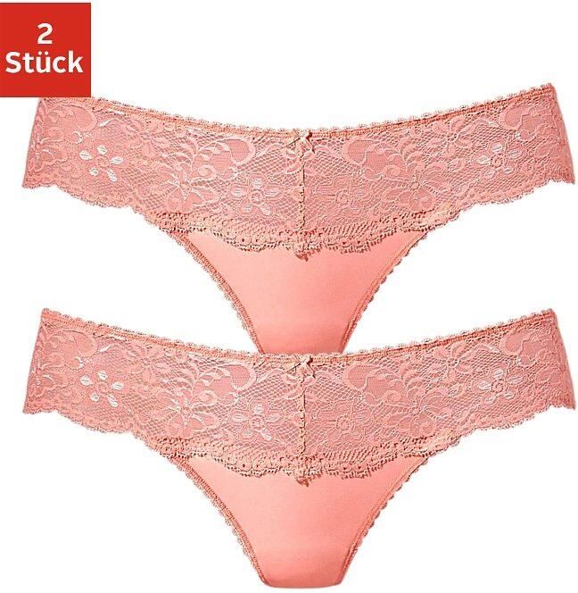 Nuance String Dessous met brede kantband (2 stuks)