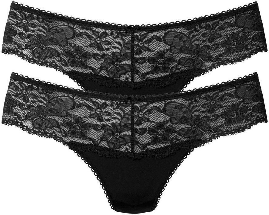 Nuance String Dessous met brede kantband (2 stuks)