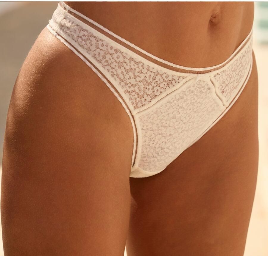 Nuance String van allover jacquardkant in trendy leoprint - Foto 5