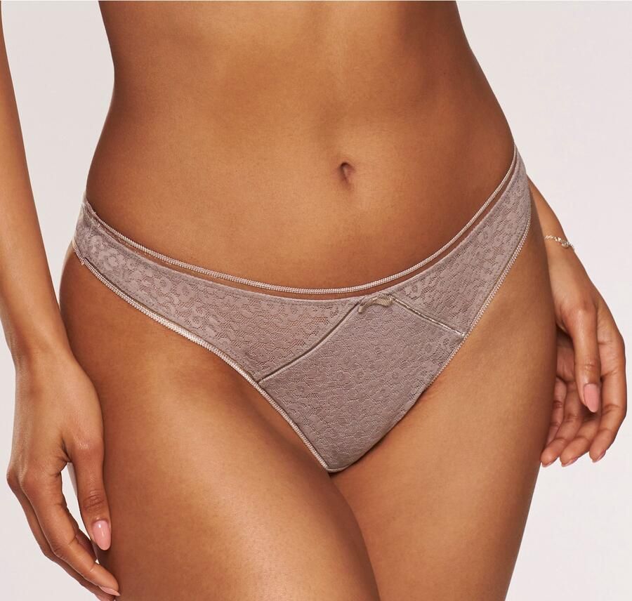 Nuance String van allover jacquardkant in trendy leoprint - Foto 4