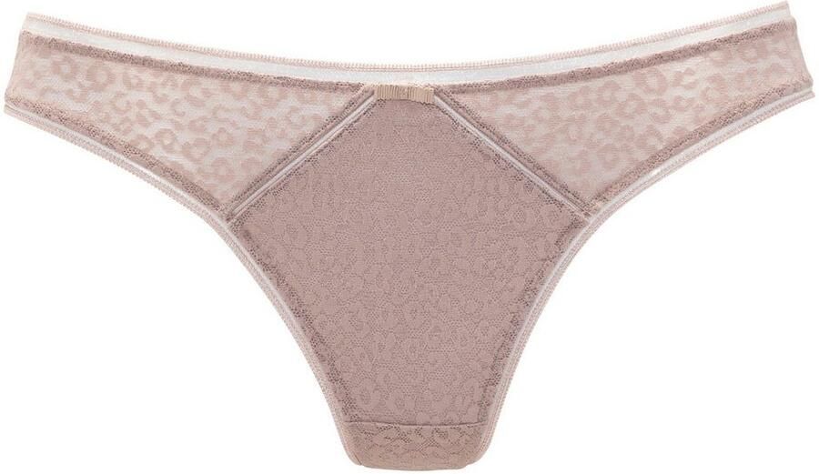 Nuance String van allover jacquardkant in trendy leoprint - Foto 3