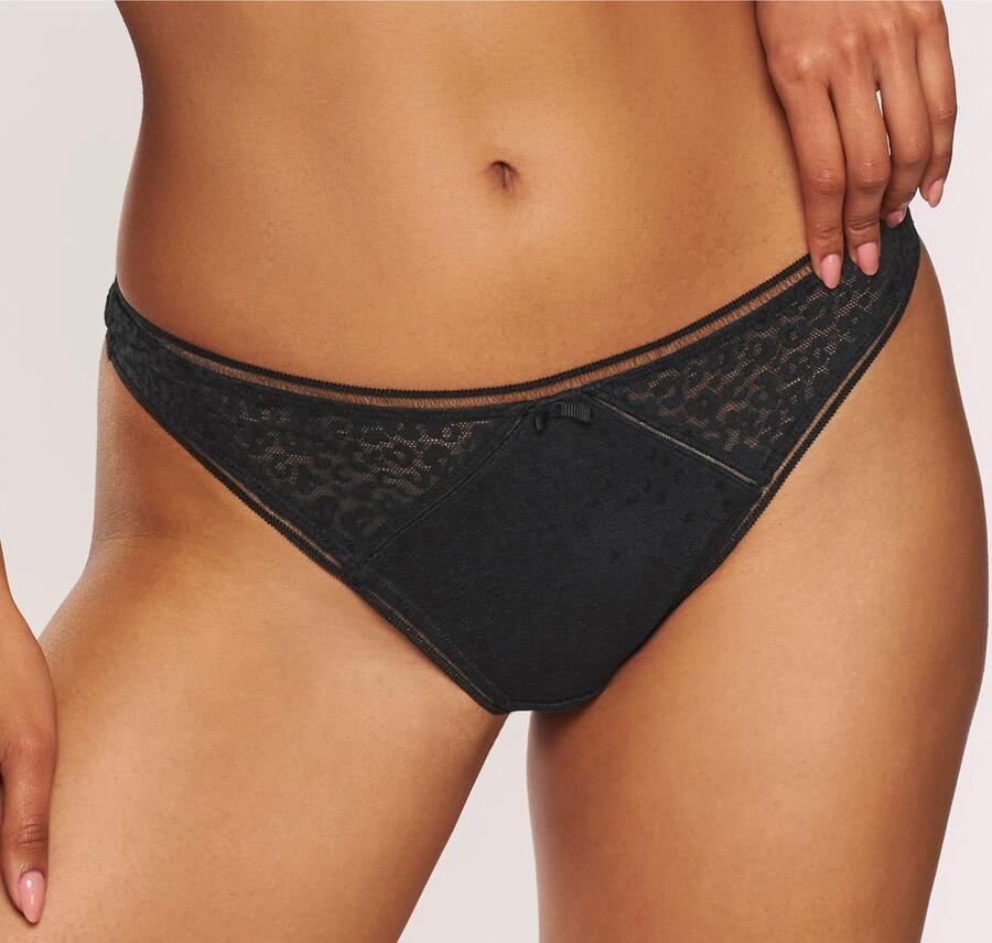 Nuance String van allover jacquardkant in trendy leoprint - Foto 4